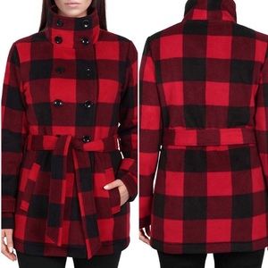Red Buffalo Check Fleece Coat